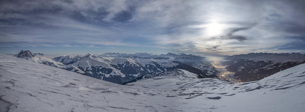 snow, mountains, panorama, panoramic, alps, alpine, snow mountains, nature, mountain ranges, mountainous, mountain landscape, snowy, sky, clouds, cold, dawn, dusk, frost, high, landscape, outdoors, scenic, sunrise, sunset, winter